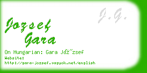 jozsef gara business card